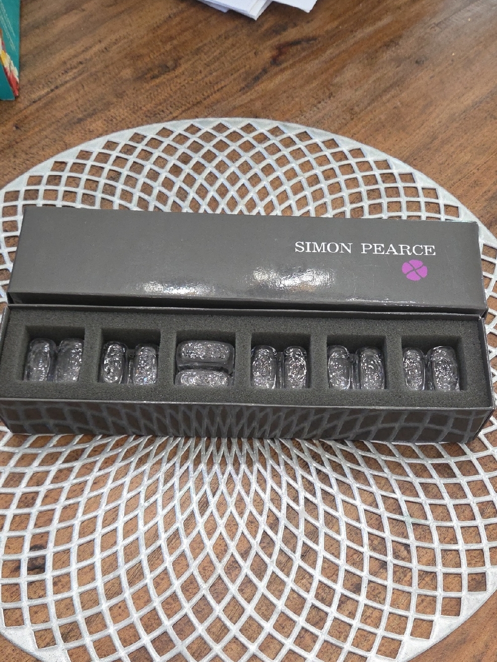 Simon Pearce Clear Glass Place Setting